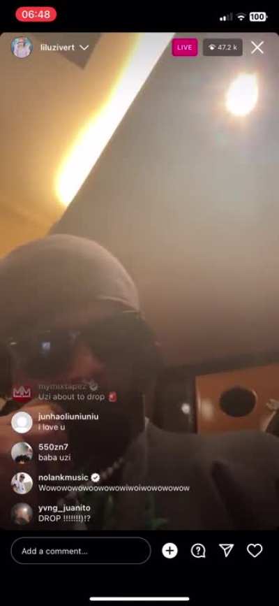 uzi previewed new song on live &lsquo;it&rsquo;s on me&rsquo;