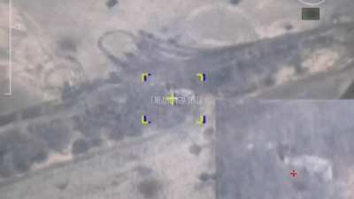 Destruction of an Ukrainian AS-90 SPG by an unknown laser guided munition (posted 03/03/2024)