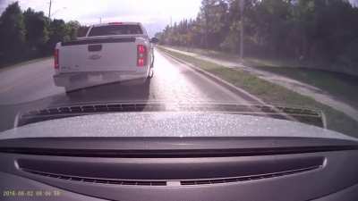 Road raging in a front of a cop bring some swift justice&mdash;Ontario, Canada