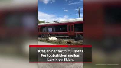 Train eats boat