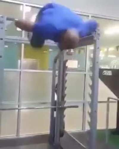 Showing off at the gym