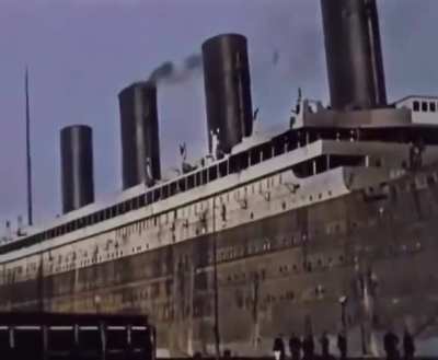 AI recreation of the Titanic before it sank (1912) &mdash; not real footage