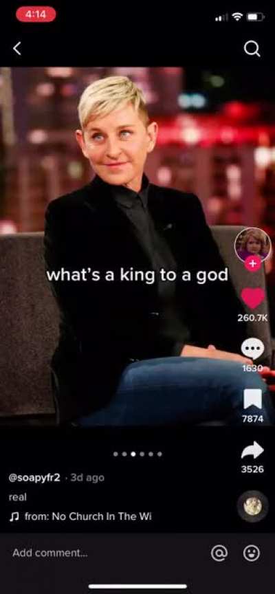 What&rsquo;s a king to a god?