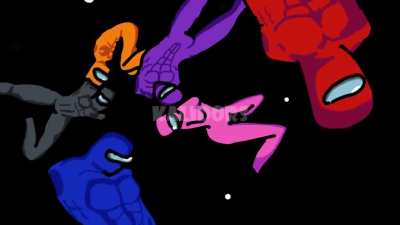 There is a Bizarre adventure Amomg Us (All creddits yo KALIDORS)