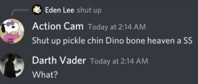 bro was so cringe, Darth Vader had to step in