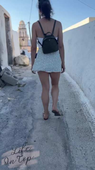 You never know what you'll see wandering the streets of Greece