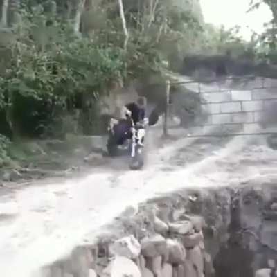 WCGW crossing the side of the fence