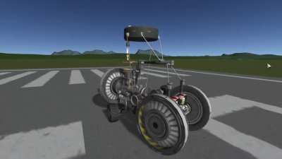 Piston engine & friction drive tractor
