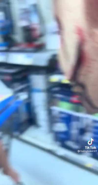 Baby scared by mask