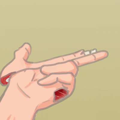 blursed finger guns