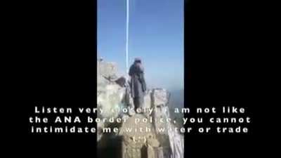 Taliban fighter threatening Pak army at border over shelling "I would be a cuckhold not to come after you"