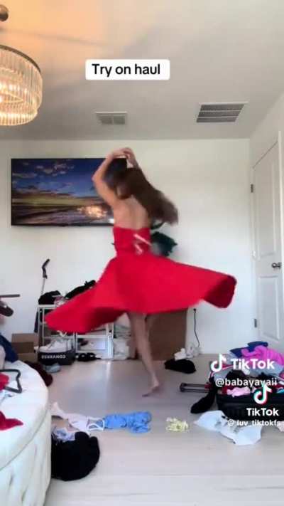 Red dress