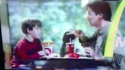 Just found this weird McDonalds commercial on a sold as blank tape from 2001. There&rsquo;s no mirror of this online but wtf is this