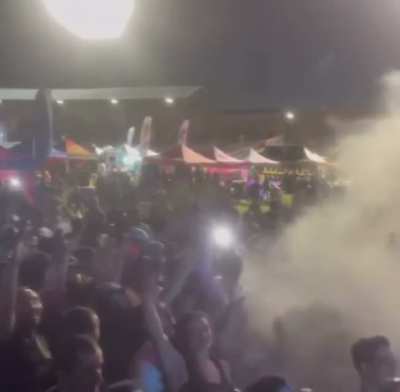 Rapper blasts his audience with a 'Cannabis Cannon'