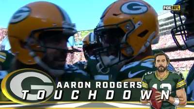 [Highlight] Aaron Rodgers runs in the TD himself, Rodgers then screamed: "I still own you!!" to the fans