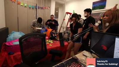 Miyoung and Aria looking good during Toast's birthday stream