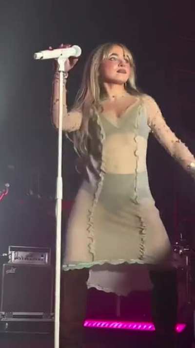 Her at a local venue.