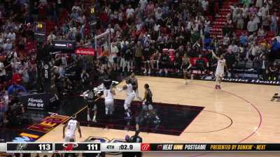 [Highlight] Miami on the brink of a loss to Spurs after failing to convert two looks for the win