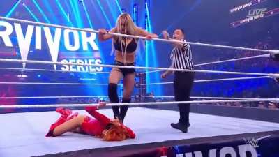 Becky's face has been stepped on so many times