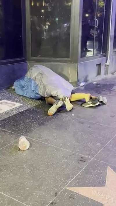 Romantic date night in Hollywood Walk of Fame