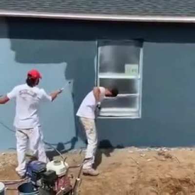 They'll paint your house in Record Time