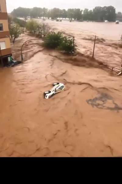 The &ldquo;Cold Drop&rdquo; is a meteorological phenomenon found mostly in Spain and France which causes extreme rainfalls causing rivers to overflow destroying everything in it&rsquo;s path, images of Valencia, Spain, today.