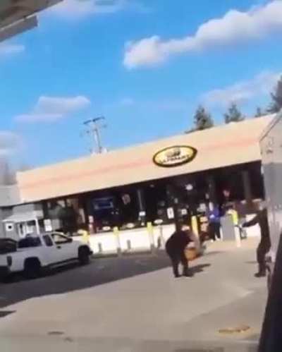 Karen attempts to use force field against police officer...