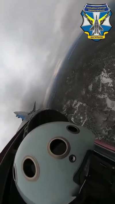 Launch of the American AGM-88 HARM anti-radar missile by a Ukrainian MiG-29 fighter. Location and date unclear