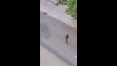 Protester gets hit by car after they got threatening and aggressive towards the driver
