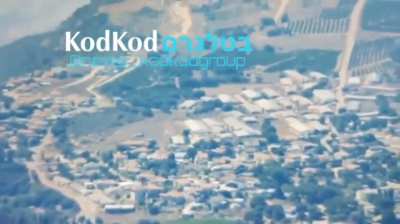 Israeli air defense shoots down a hizballah drone 