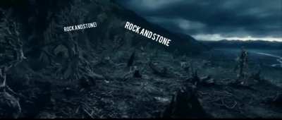 The trees know that we Rock and Stone.
