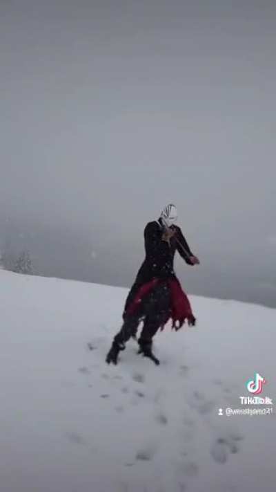 Maybe it is just a snow filter on