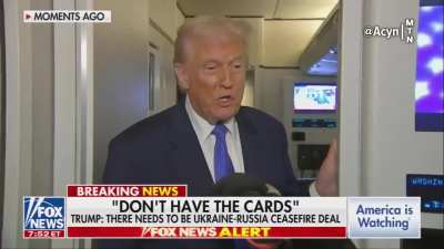 Were you worried? Trump reassures you! | Reporter: "Are you worried about a recession?" | Trump: "We're going to take in hundreds of trillions of dollars in tariffs and we're going to become so rich, you're not going to know where to spend the money"