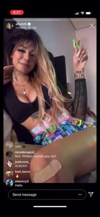Freestyle snippet from Ally&rsquo;s live. Does anyone know if it&rsquo;s online anywhere?