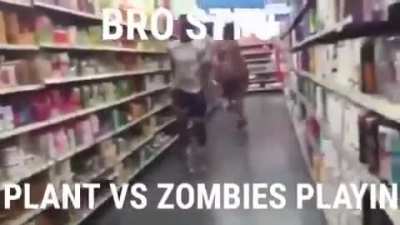 pvz is playing bro