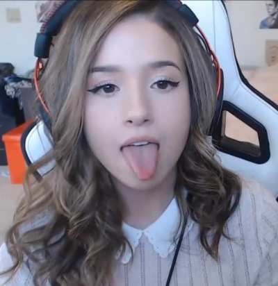 Pokimane tongue action!