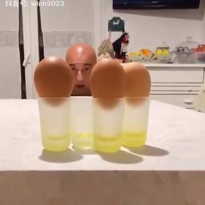 Bu nasıl yumurta videonun sonunda kafaya d&ouml;n&uuml;ş&uuml;yor