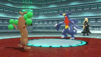 I see people talk about Cynthia's Garchomp being a pain. Here's my interaction...