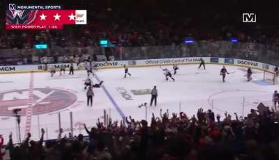 Alex Ovechkin scores goal #895 surpassing Wayne Gretzky for the most goals scored in NHL history.