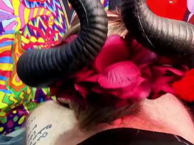 Feed your cock to my demon throat