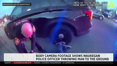 Chicago cop charged after throwing handcuffed suspect to ground.