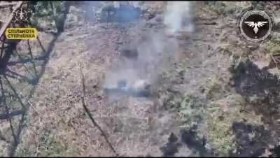 Soldier in Ukraine encounters FPV drone after being injured