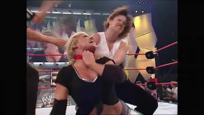 Trish Stratus is so pathetic that she got choked by her own underwear and it isn't even her most humiliating moment