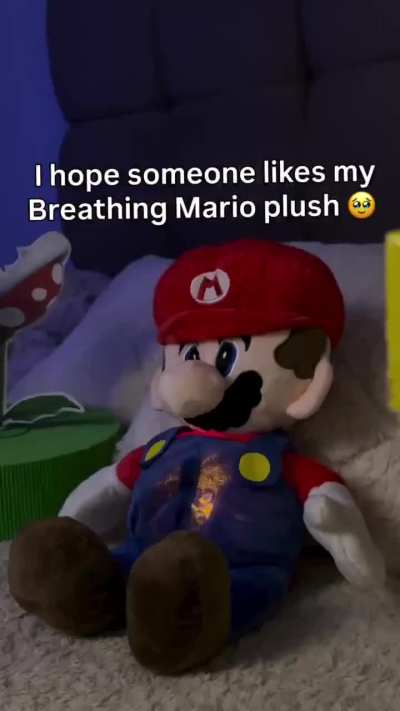 Mario breathing plush