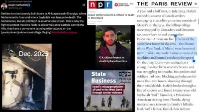 Settler terrorists torch home in predominantly Palestinian-American village, where US citizen was previously murdered. The violence mirrors the KKK&rsquo;s racial terror; Israeli settlers act with State backing &amp;amp; participation.