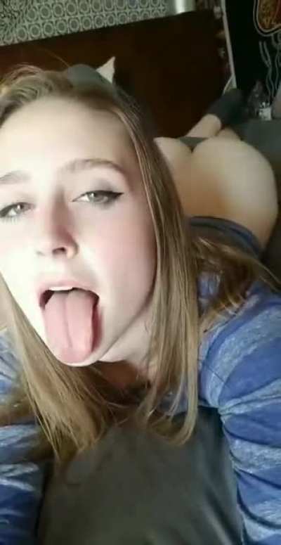Stick out tongue
