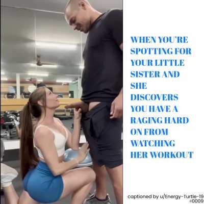 [B/S] Hot Little Sister Gives Her Spotter Brother a Hard On
