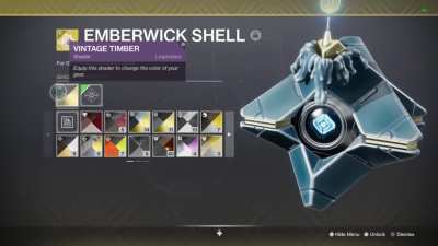 Emberwick Shell + Vintage Timber = color changing