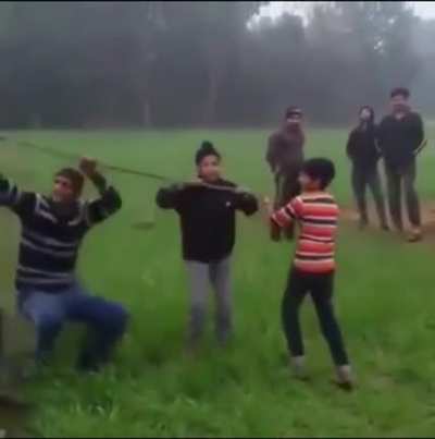 Tugging on the rope