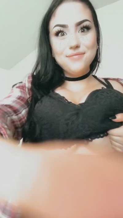 Enjoy my blinding white titties! [OC]
